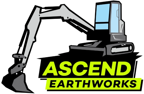 A picture of the logo for ascending earthworks.